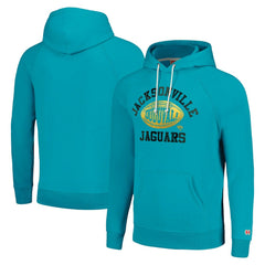 Jacksonville Jaguars Homage Unisex Hyperlocal Raglan Pullover Hoodie - Teal Hoodies
