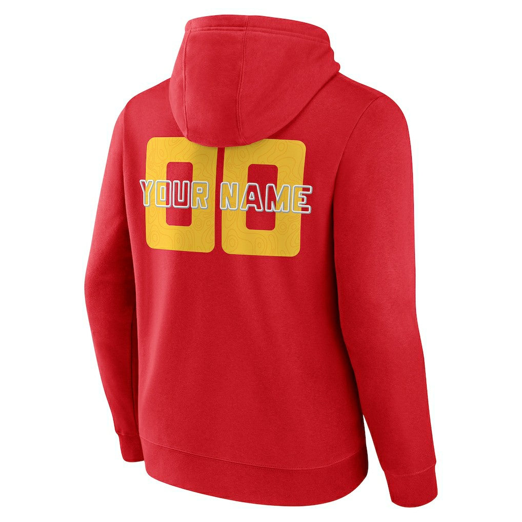 Atlanta Hawks Stellar Personalized Name & Number Pullover Hoodie Red outlet