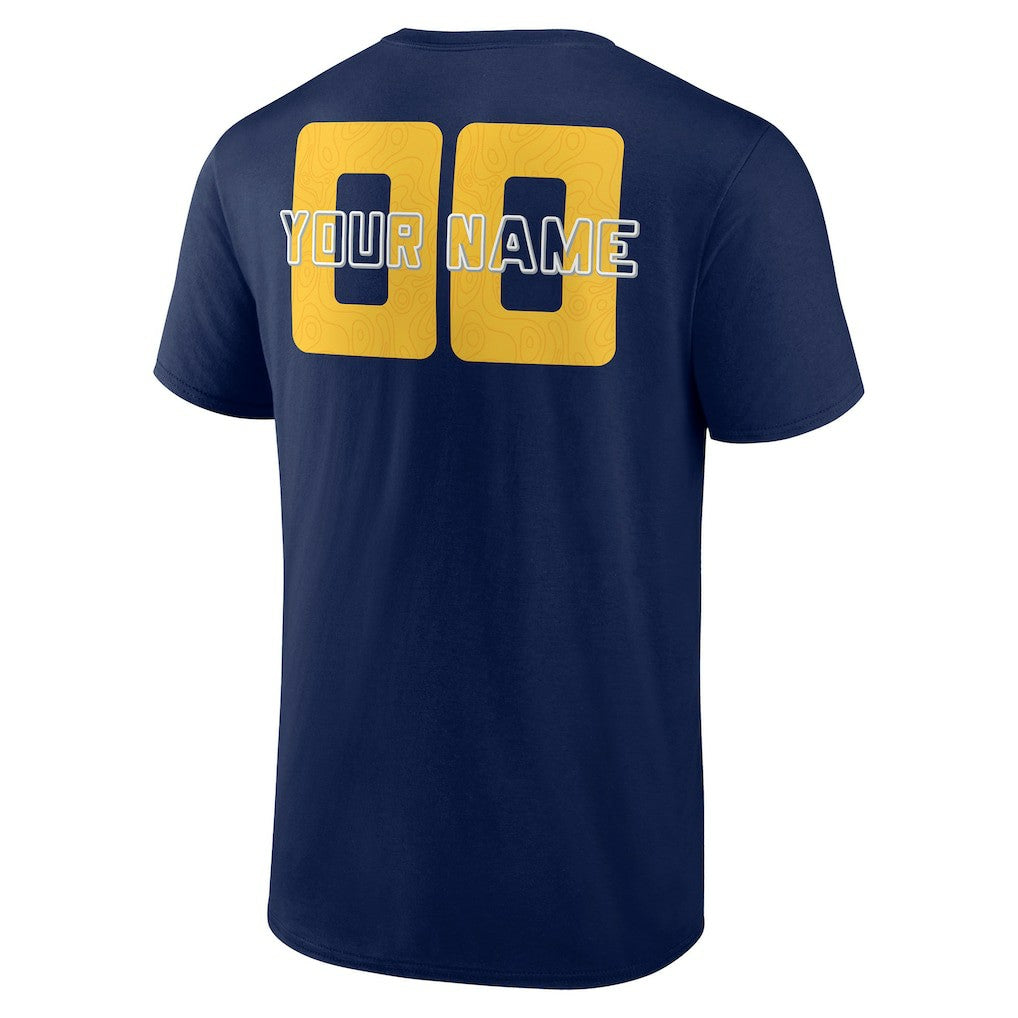 Denver Nuggets Stellar Personalized Name & Number T-Shirt Navy