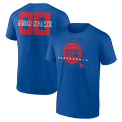 Detroit Pistons Stellar Personalized Name & Number T-Shirt Blue outlet