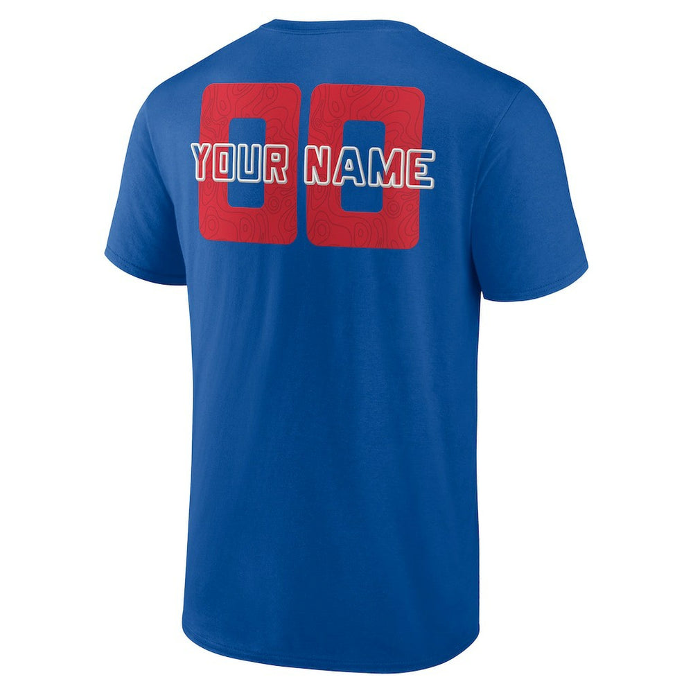 Detroit Pistons Stellar Personalized Name & Number T-Shirt Blue outlet