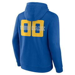 Golden State Warriors Stellar Personalized Name & Number Pullover Hoodie Royal outlet
