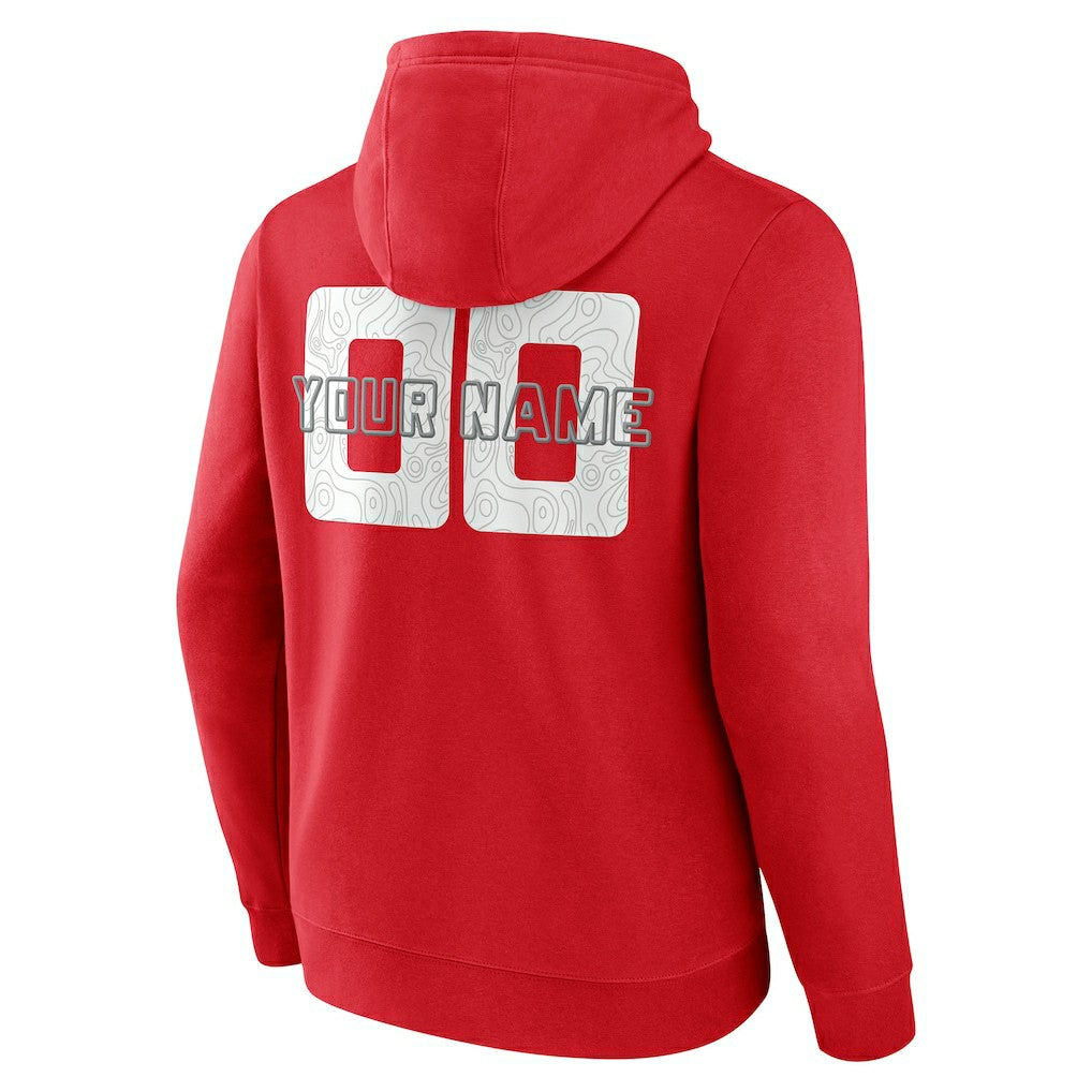 Houston Rockets Stellar Personalized Name & Number Pullover Hoodie Red outlet