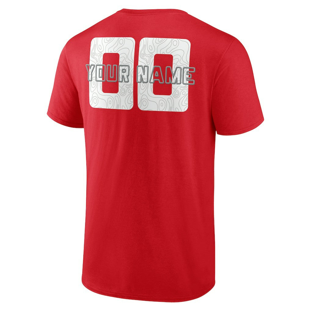 Houston Rockets Stellar Personalized Name & Number T-Shirt Red