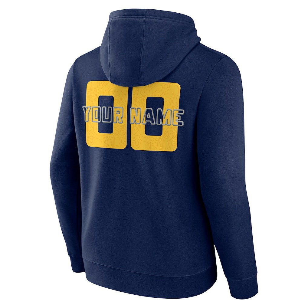 Indiana Pacers Stellar Personalized Name & Number Pullover Hoodie Navy