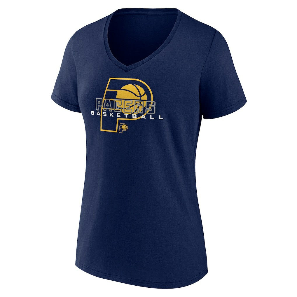 Indiana Pacers Women's Stellar Personalized Name & Number V-Neck T-Shirt Navy outlet