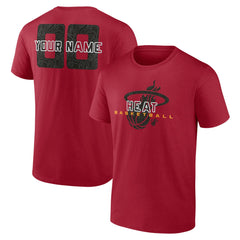 Miami Heat Stellar Personalized Name & Number T-Shirt Red