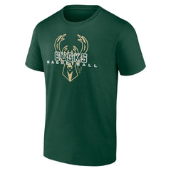 Milwaukee Bucks Stellar Personalized Name & Number T-Shirt Hunter Green