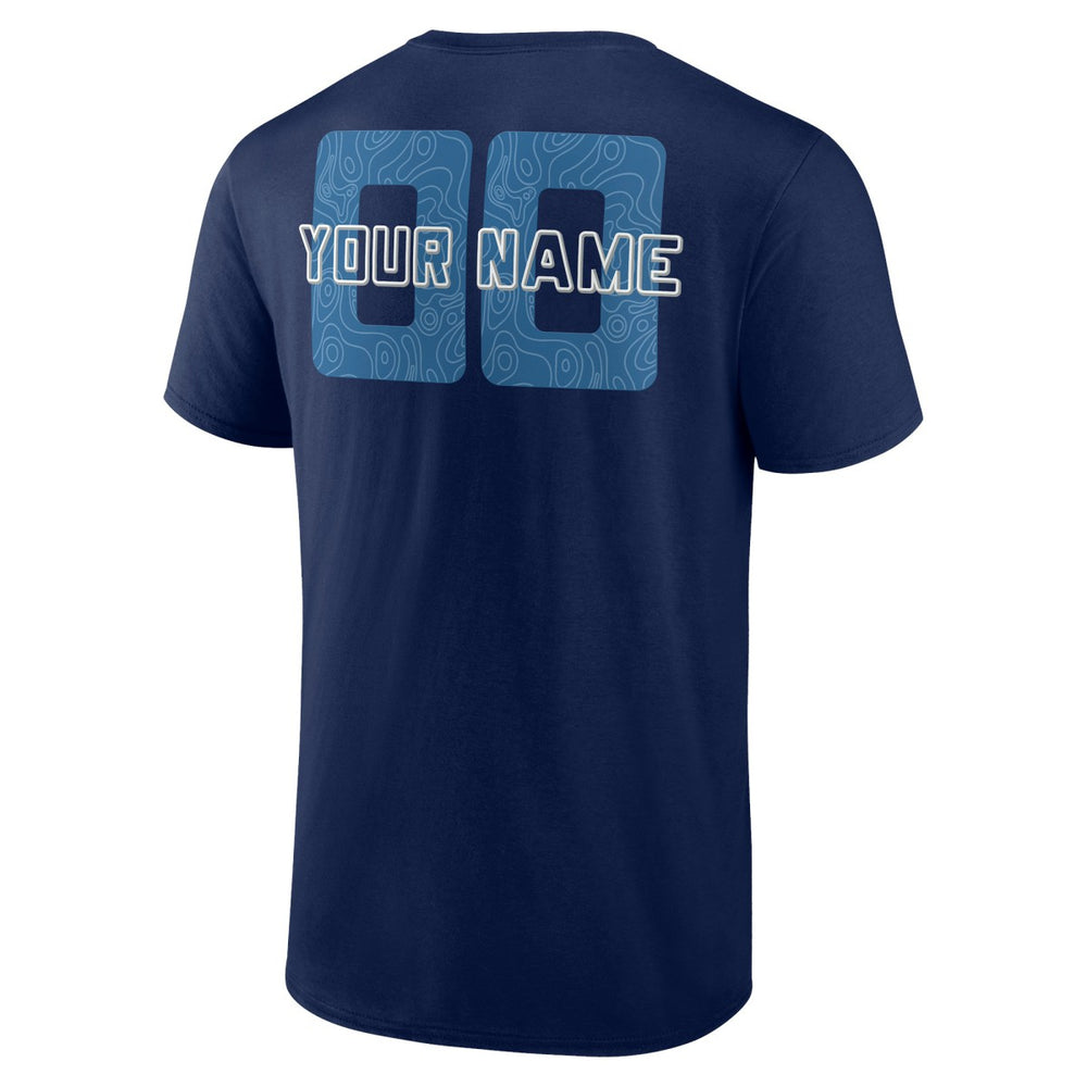 Minnesota Timberwolves Stellar Personalized Name & Number T-Shirt Navy
