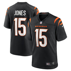 Charlie Jones Cincinnati Bengals Team Game Jersey - Black Jerseys