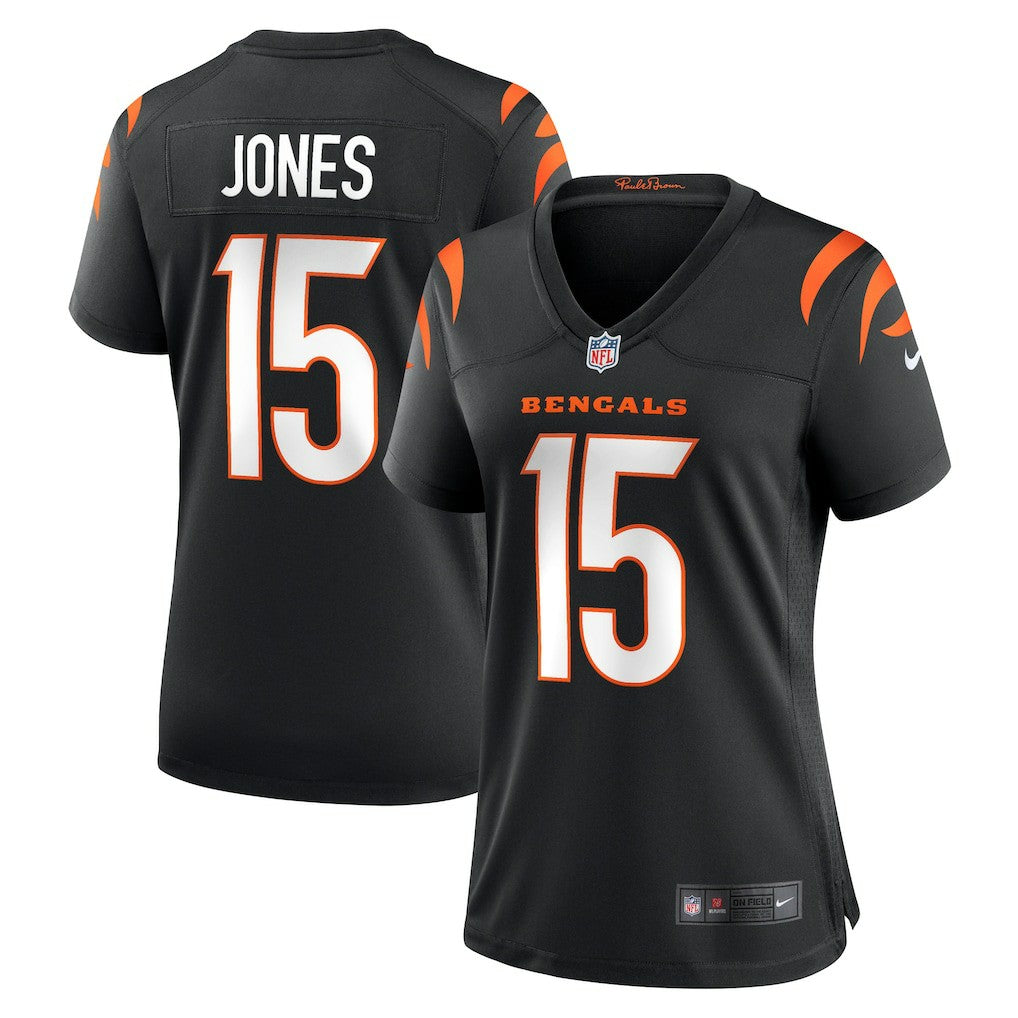 Charlie Jones Cincinnati Bengals Women's Team Game Jersey - Black Jerseys