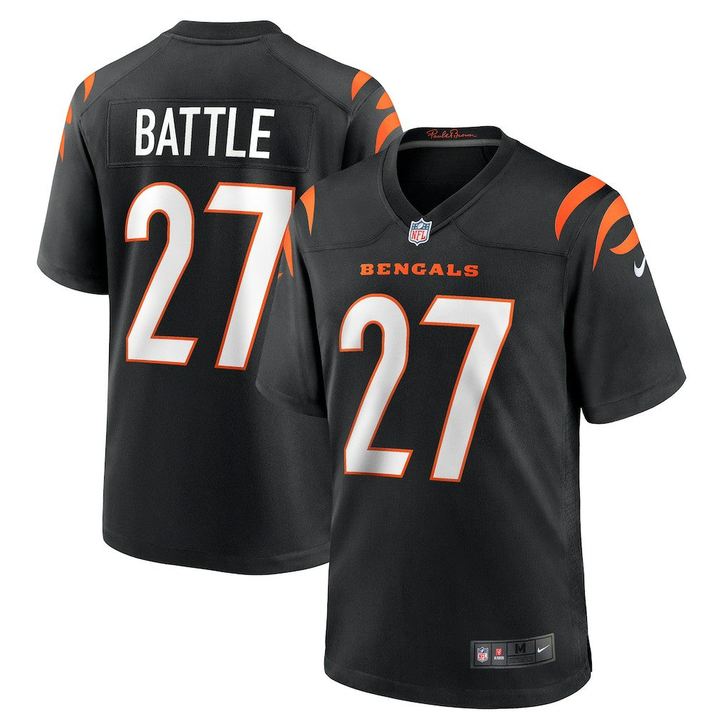 Jordan Battle Cincinnati Bengals Team Game Jersey - Black Jerseys