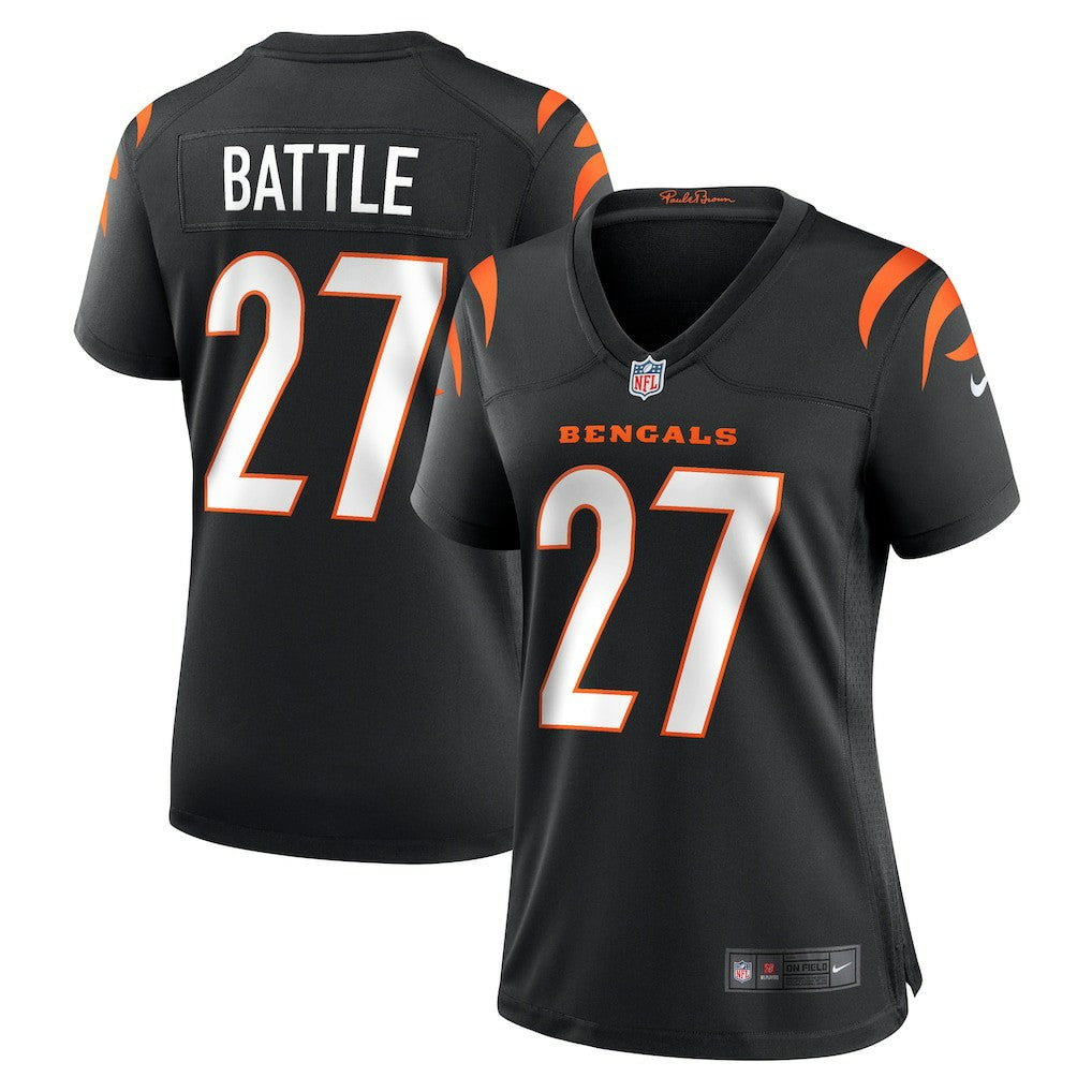 Jordan Battle Cincinnati Bengals Women's Team Game Jersey - Black Jerseys