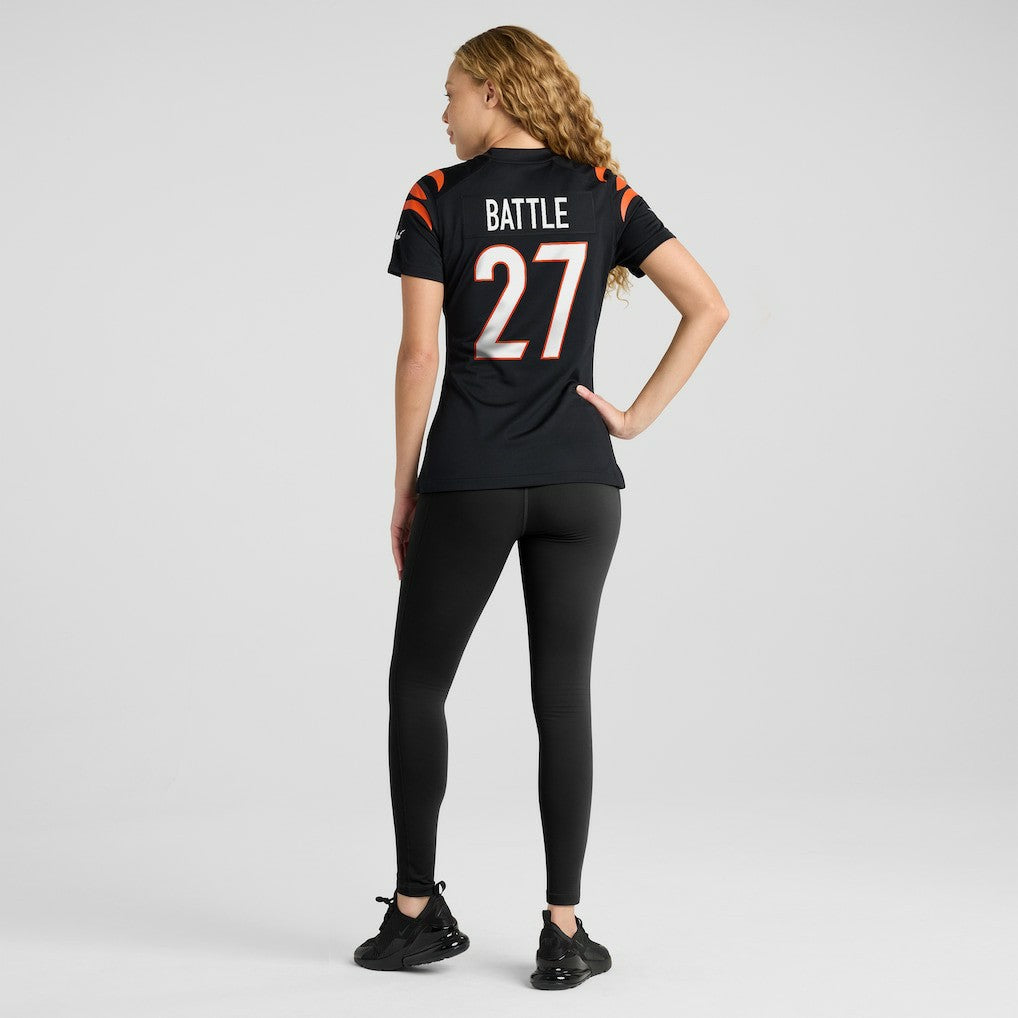 Jordan Battle Cincinnati Bengals Women's Team Game Jersey - Black Jerseys
