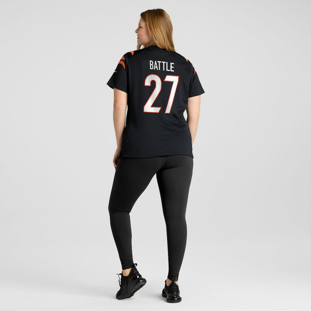 Jordan Battle Cincinnati Bengals Women's Team Game Jersey - Black Jerseys