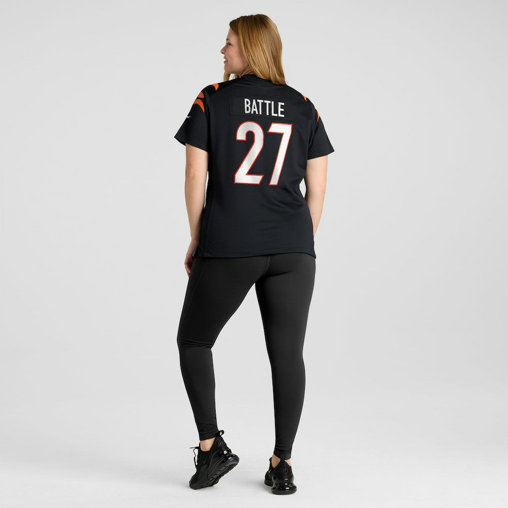 Jordan Battle Cincinnati Bengals Women's Team Game Jersey - Black Jerseys