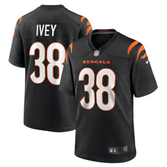 DJ Ivey Cincinnati Bengals Team Game Jersey - Black Jerseys