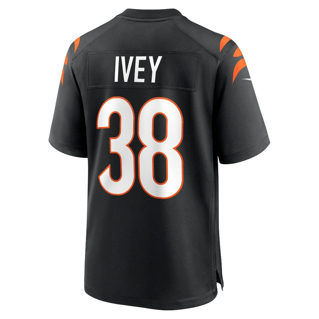 DJ Ivey Cincinnati Bengals Team Game Jersey - Black Jerseys