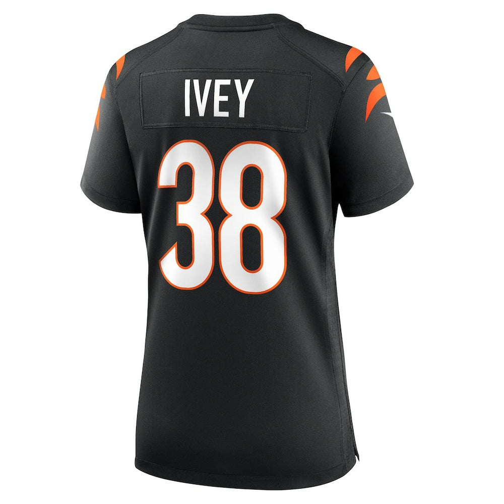 DJ Ivey Cincinnati Bengals Women's Team Game Jersey - Black Jerseys