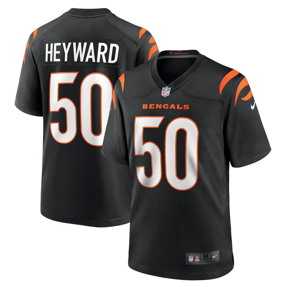 Shaka Heyward Cincinnati Bengals Team Game Jersey - Black Jerseys