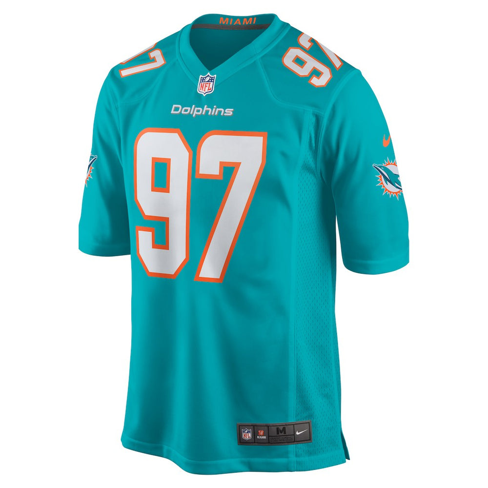 Rashard Lawrence Miami Dolphins Team Game Jersey - Aqua Jerseys