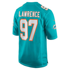 Rashard Lawrence Miami Dolphins Team Game Jersey - Aqua Jerseys