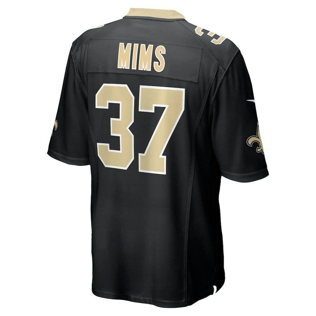Jordan Mims New Orleans Saints Team Game Jersey - Black Jerseys