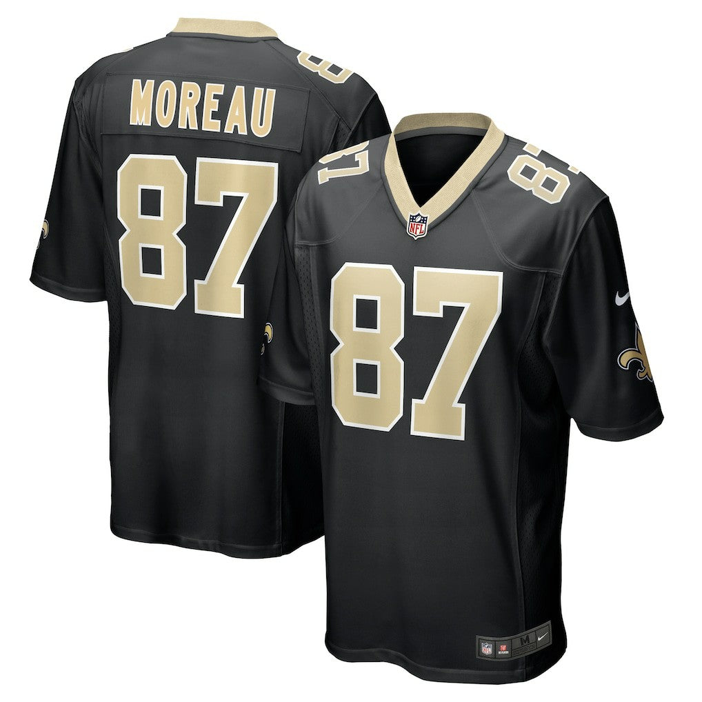 Foster Moreau New Orleans Saints Team Game Jersey - Black Jerseys
