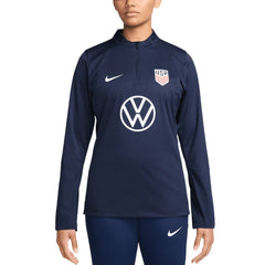 USMNT Women's 2024 Strike Drill Performance Quarter-Zip Pullover Top Navy - Nike discount