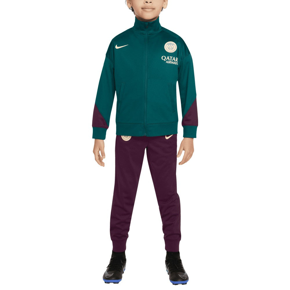 Paris Saint-Germain Preschool 2024/25 Strike Full-Zip Track Suit Teal/Burgundy - Nike discount