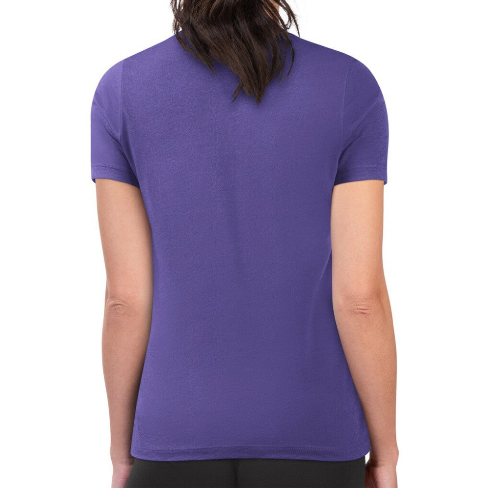 Colorado Rockies G-III 4Her by Carl Banks Women's Super-Slim Fit Lightweight Love Graphic Team T-Shirt - Purple T-shirts