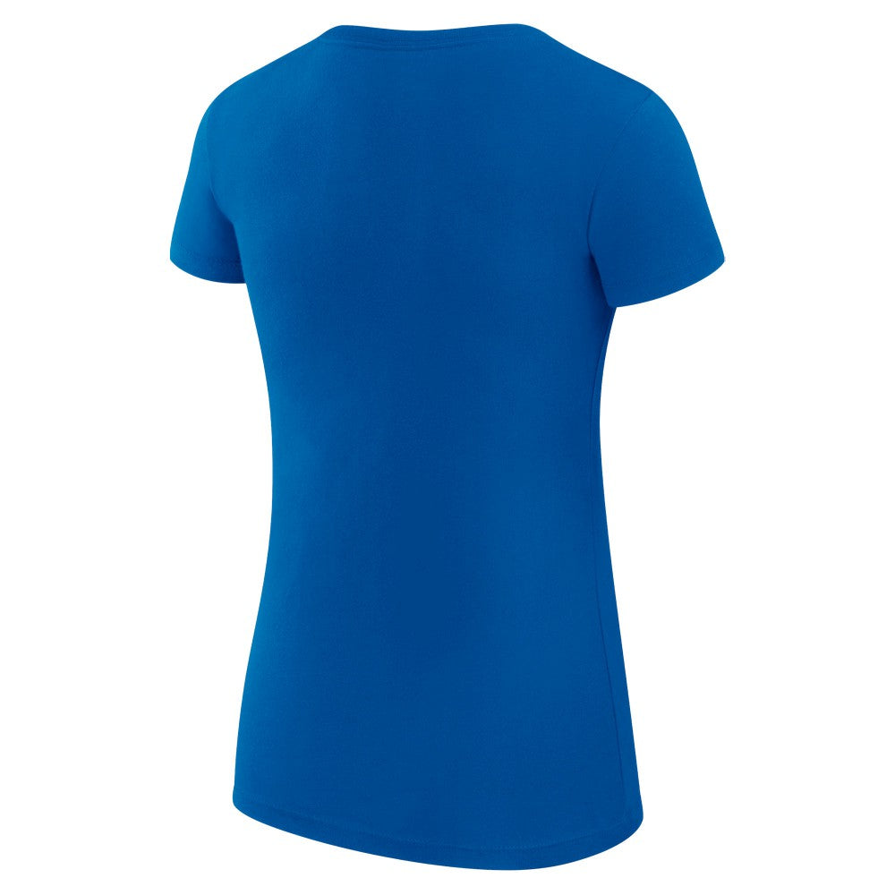 Kansas City Royals G-III 4Her by Carl Banks Women's Super-Slim Fit Lightweight Love Graphic Team T-Shirt - Royal T-shirts