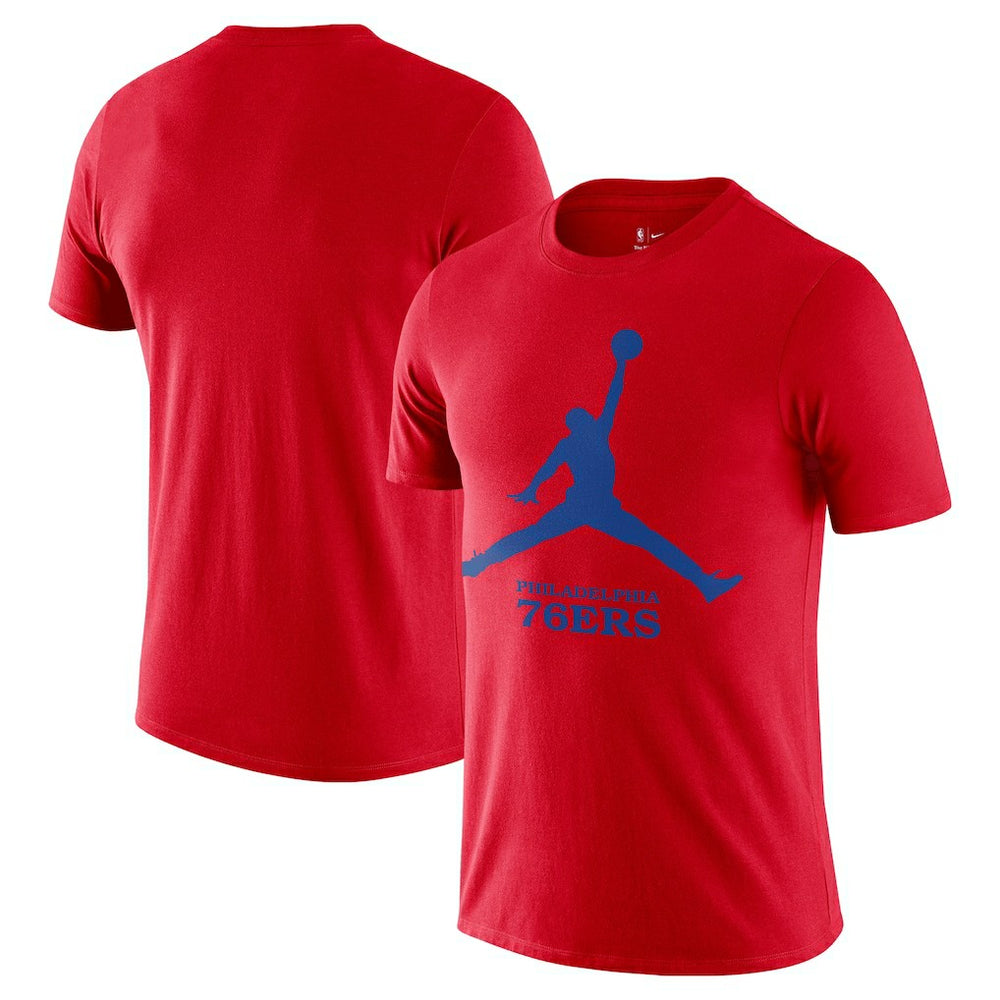 Philadelphia 76ers Essential Jumpman T-Shirt Red - Nike outlet