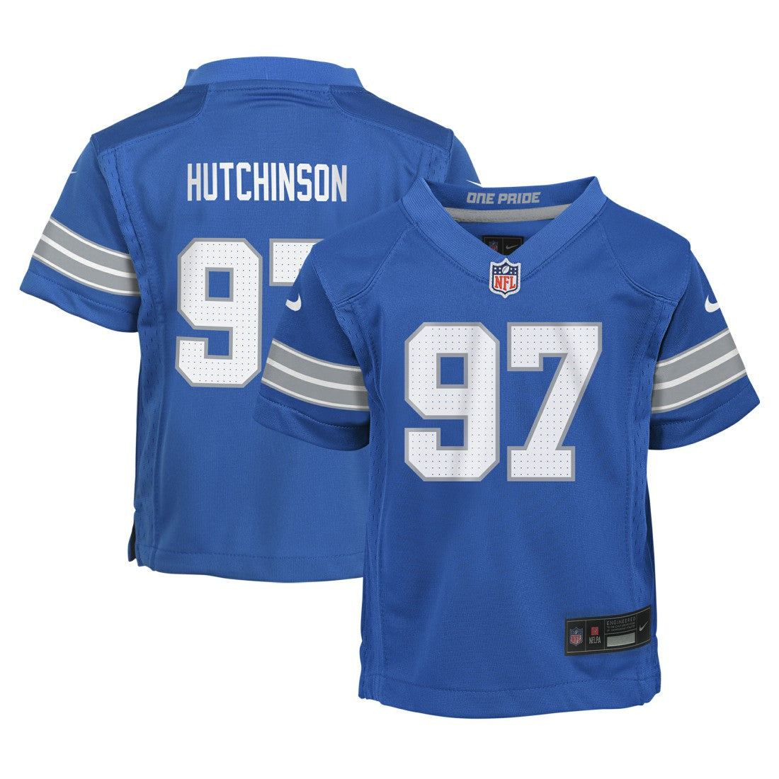 Aidan Hutchinson Detroit Lions Preschool Player Game Jersey - Blue Jerseys