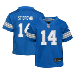 Amon-Ra St. Brown Detroit Lions Preschool Player Game Jersey - Blue Jerseys