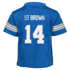 Amon-Ra St. Brown Detroit Lions Preschool Player Game Jersey - Blue Jerseys