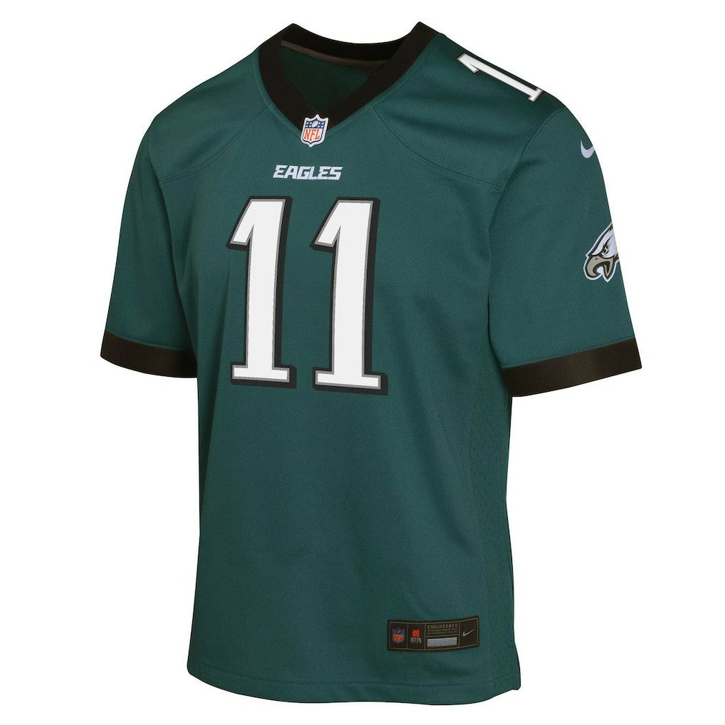 A.J. Brown Philadelphia Eagles Youth Game Jersey - Green Jerseys