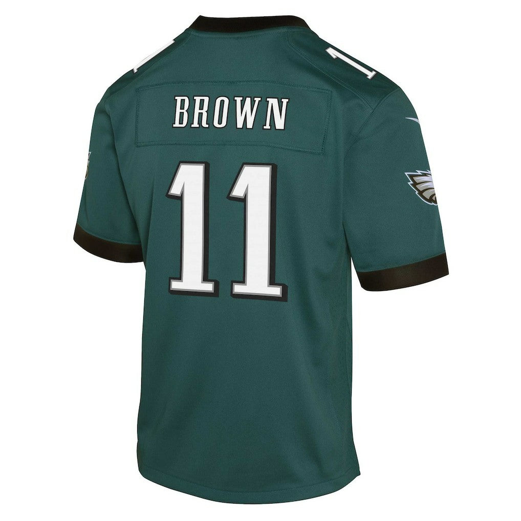 A.J. Brown Philadelphia Eagles Youth Game Jersey - Green Jerseys