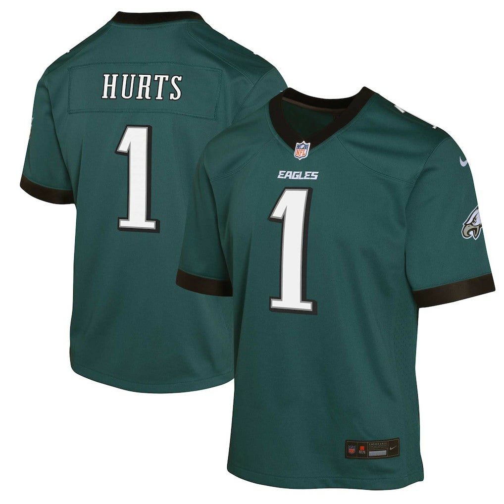 Jalen Hurts Philadelphia Eagles Youth Game Jersey - Green Jerseys