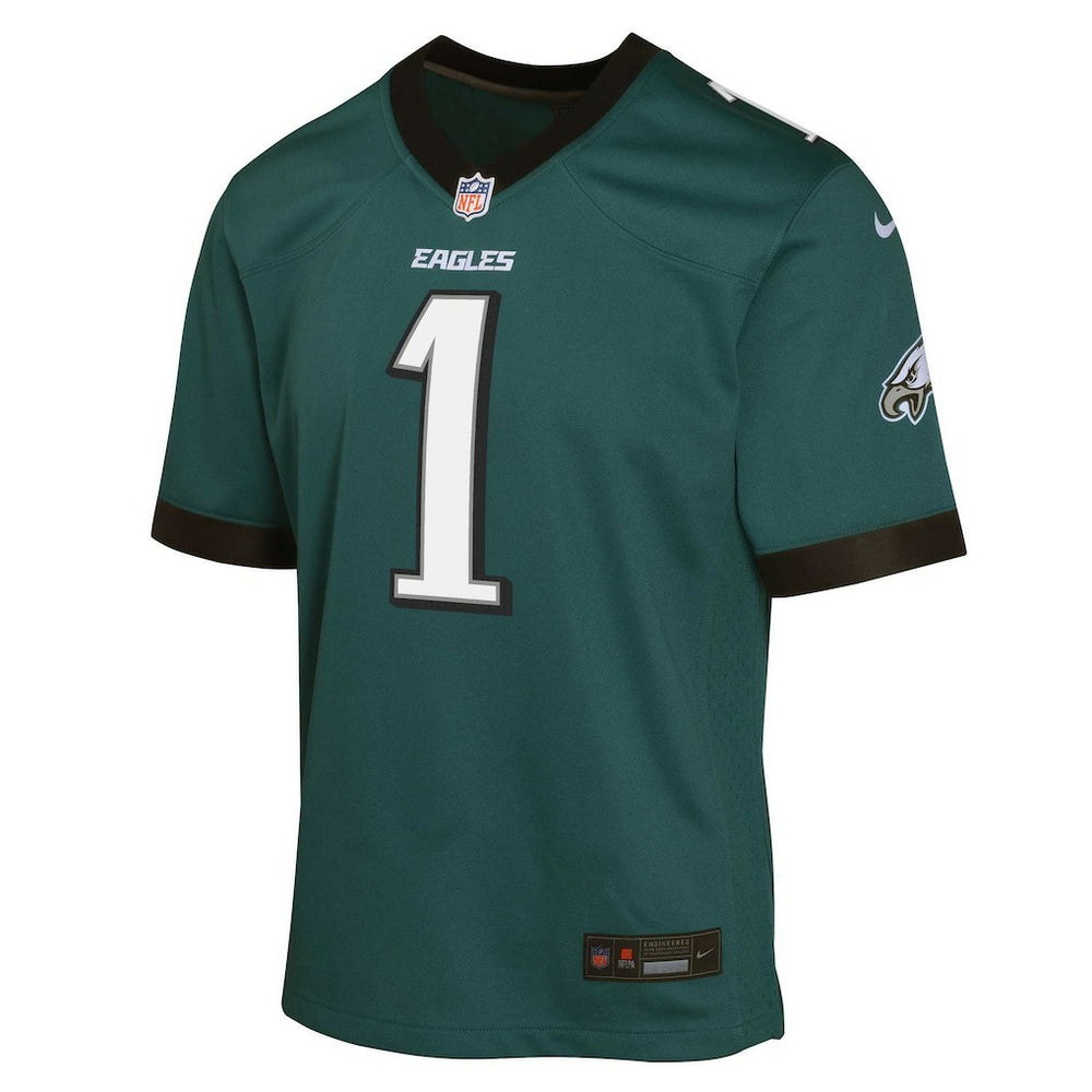 Jalen Hurts Philadelphia Eagles Youth Game Jersey - Green Jerseys