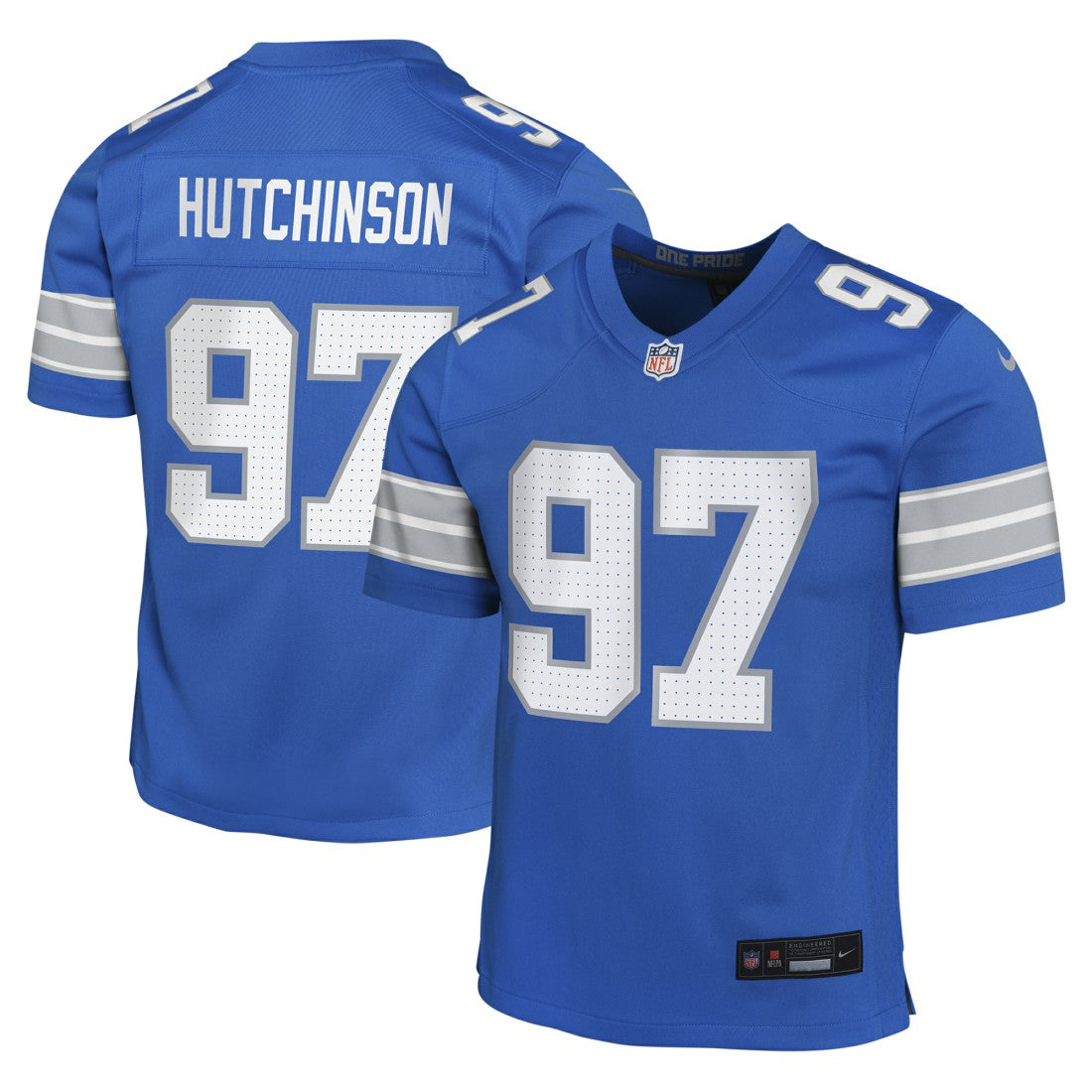 Aidan Hutchinson Detroit Lions Youth Game Jersey - Blue Jerseys