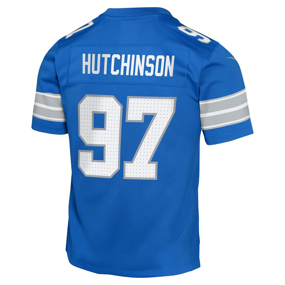 Aidan Hutchinson Detroit Lions Youth Game Jersey - Blue Jerseys