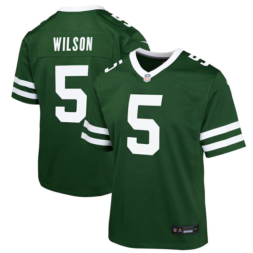 Garrett Wilson New York Jets Youth Game Jersey - Green Jerseys