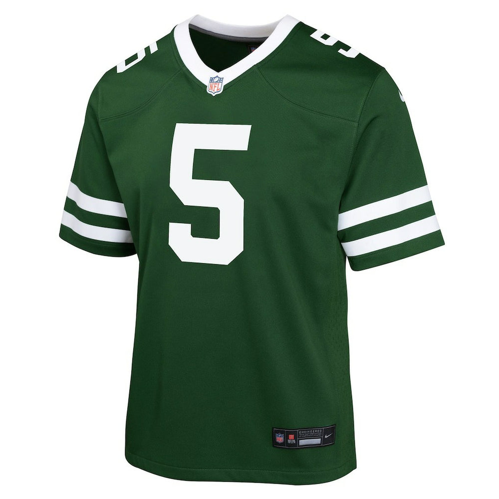 Garrett Wilson New York Jets Youth Game Jersey - Green Jerseys