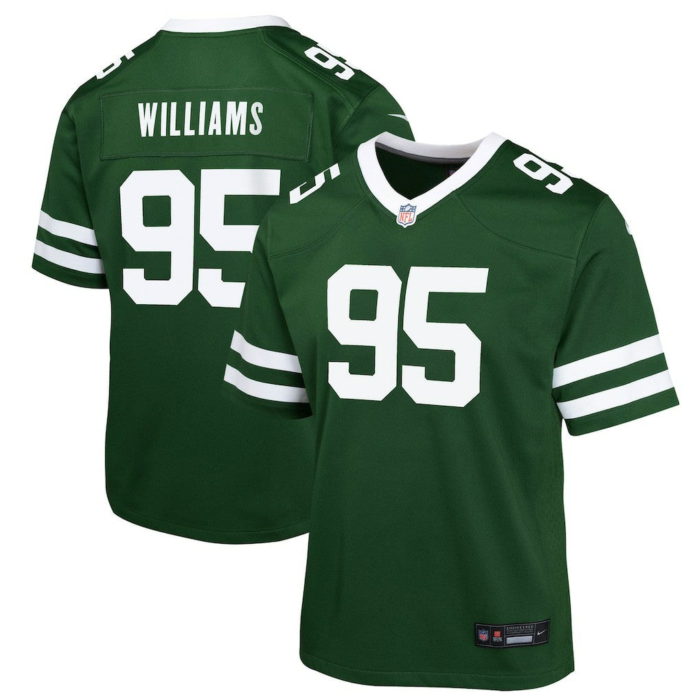Quinnen Williams New York Jets Youth Game Jersey - Green Jerseys
