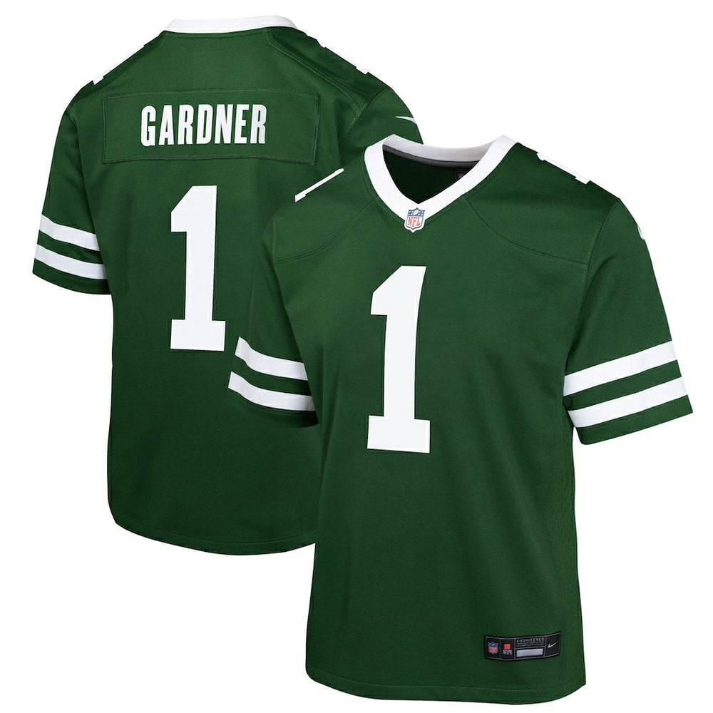 Ahmad Sauce Gardner New York Jets Youth Game Jersey - Green Jerseys