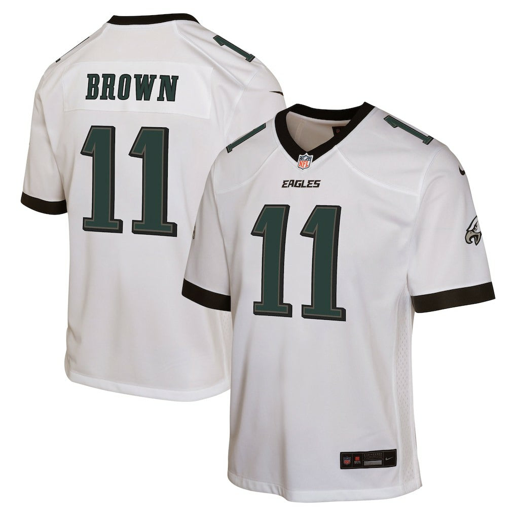 A.J. Brown Philadelphia Eagles Youth Game Jersey - White Jerseys