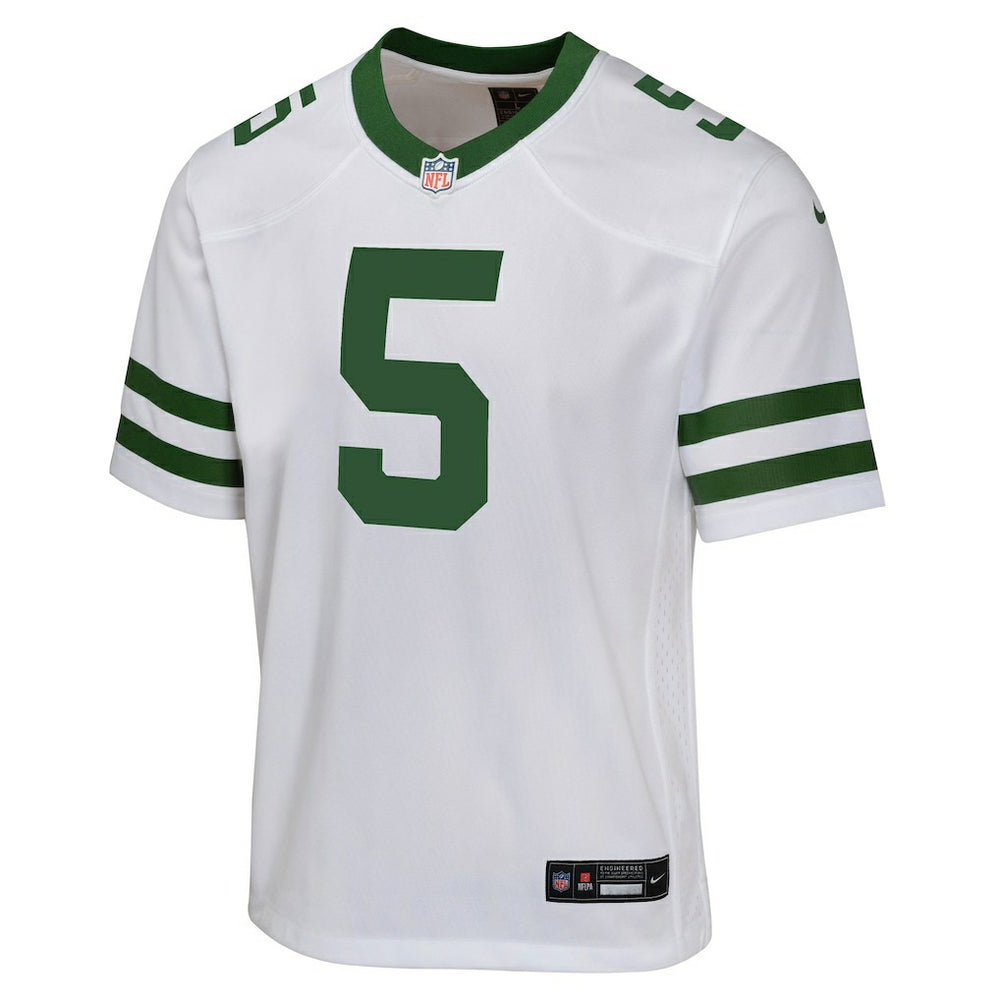 Garrett Wilson New York Jets Youth Game Jersey - White Jerseys