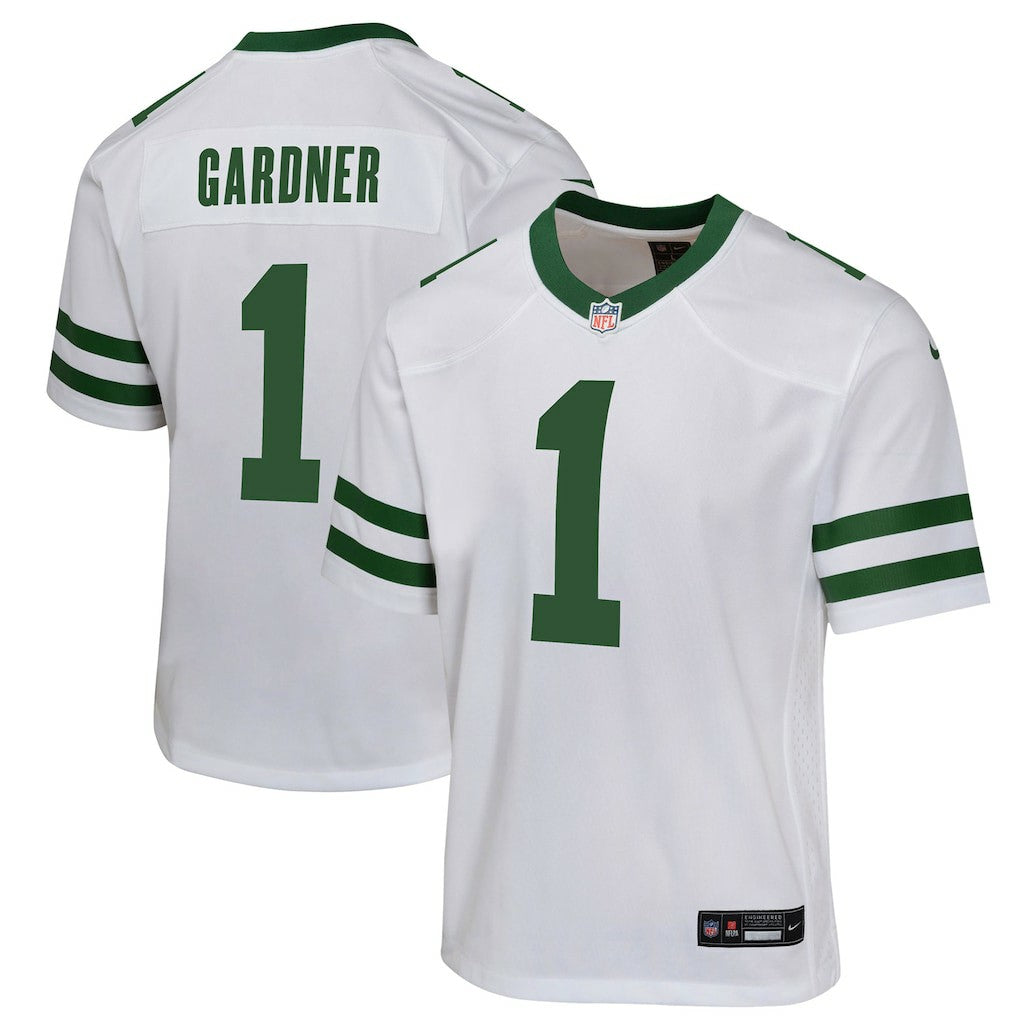 Ahmad Sauce Gardner New York Jets Youth Game Jersey - White Jerseys