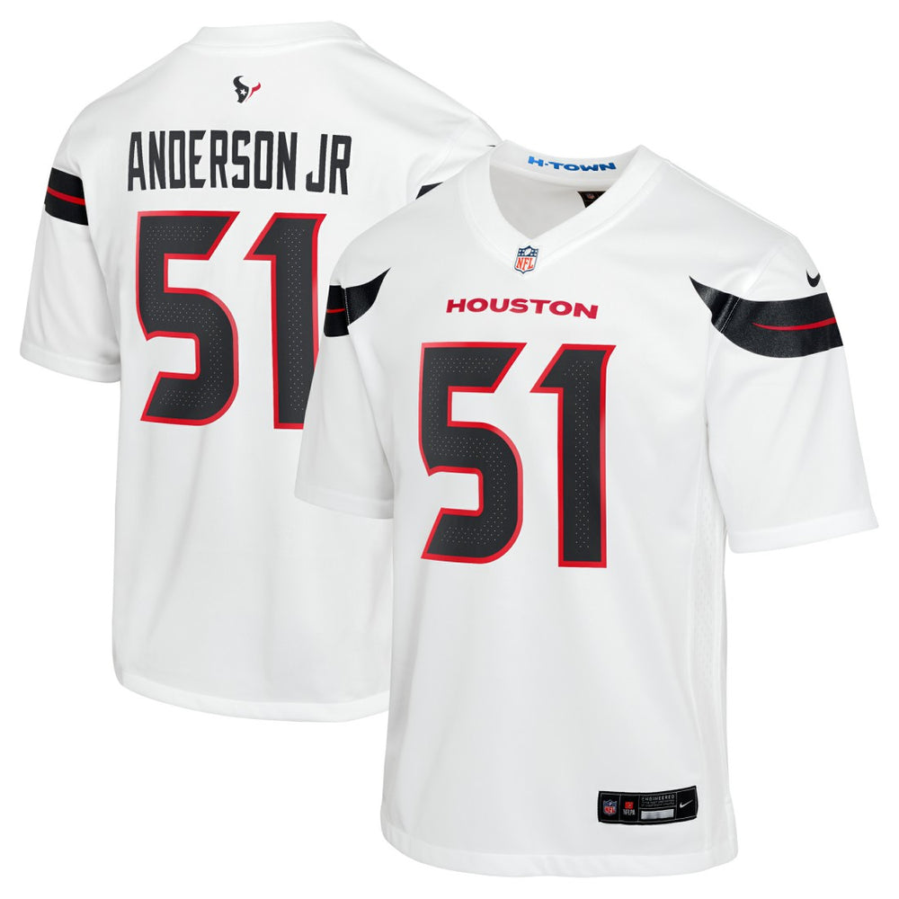 Will Anderson Jr. Houston Texans Youth Game Jersey - White Jerseys